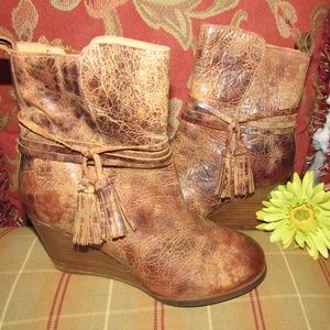 Diba True Leather Ankle Boots size 7.5